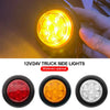 7-LED Round Flush Mount Tail Light for Trucks, Trailers & RVs