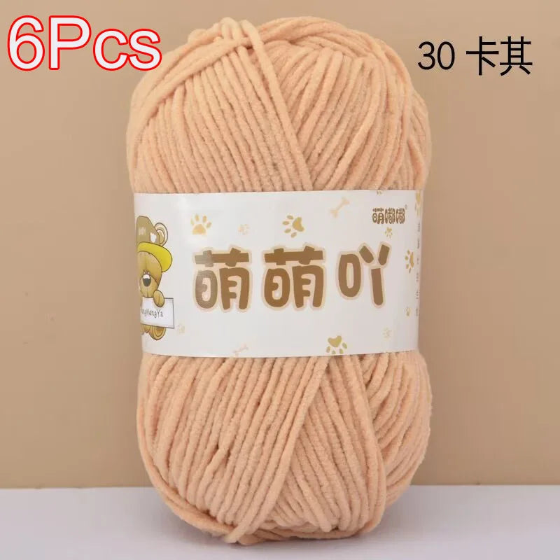 Soft Chenille Yarn for Crocheting and Knitting