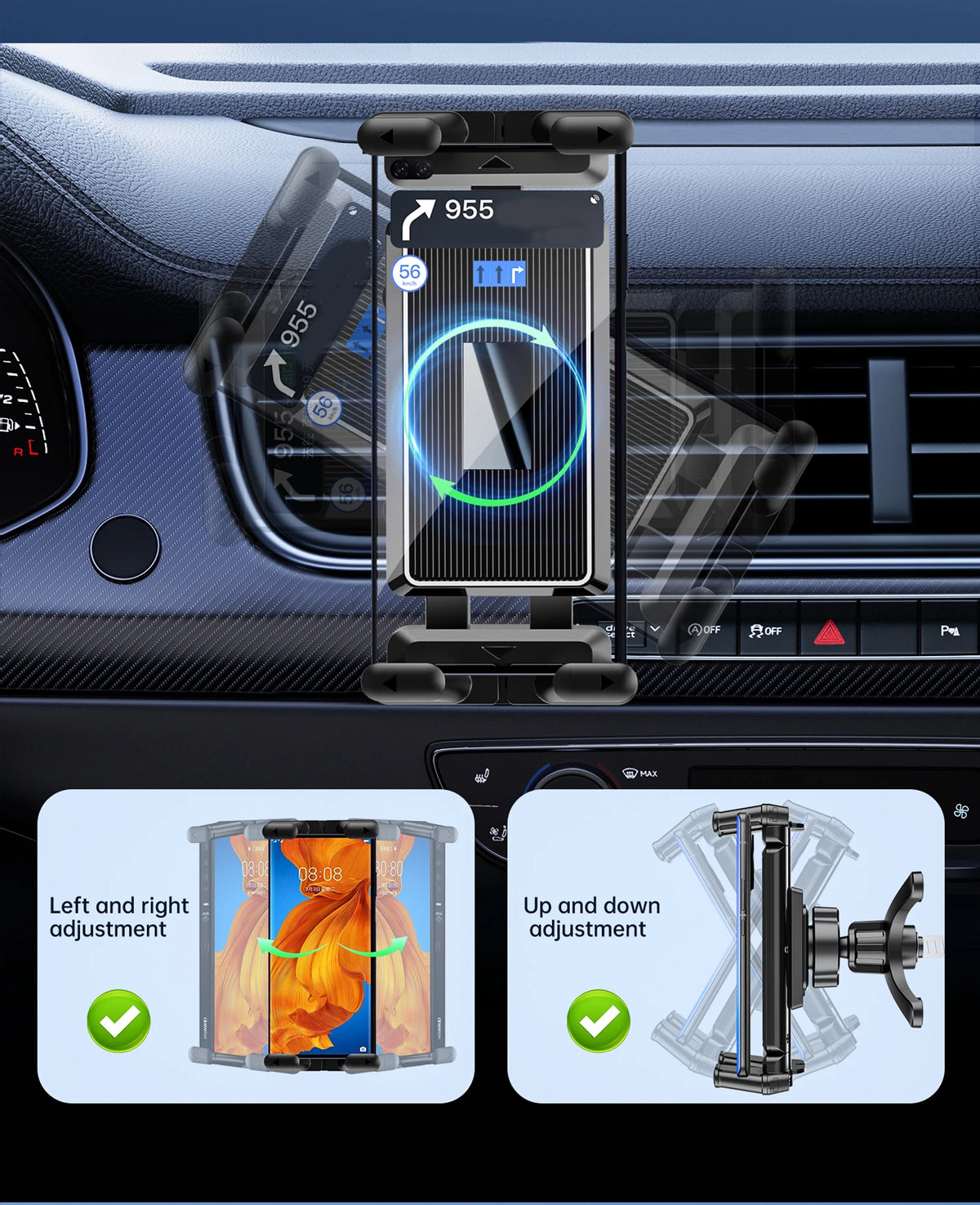 Universal Car Air Vent Tablet & Phone Mount