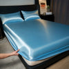 Luxury Satin Fitted Sheet Set with Pillowcases