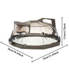 10-Inch Clear Microwave Splatter Cover with Steam Vent and Handle