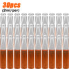 30 pieces of fruit fly traps with 2ml of lure per trap in glass vials