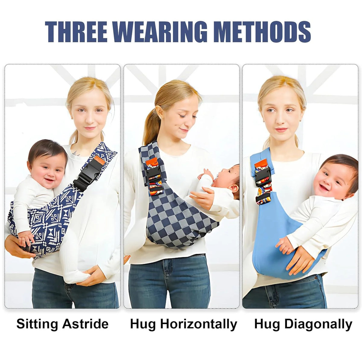 Adjustable Baby Sling Carrier for Newborns and Toddlers