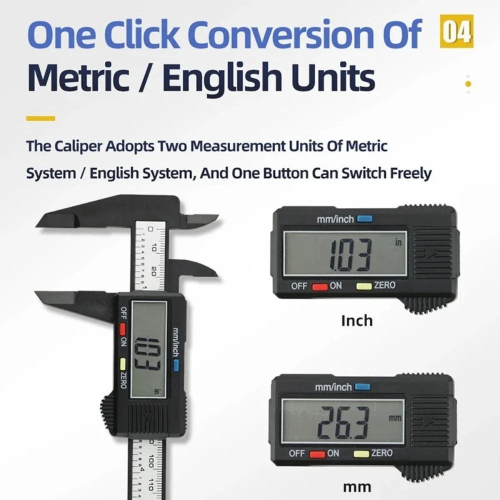 Digital Caliper with Large LCD Display