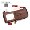 Vintage Compact Zipper Wallet for Men
