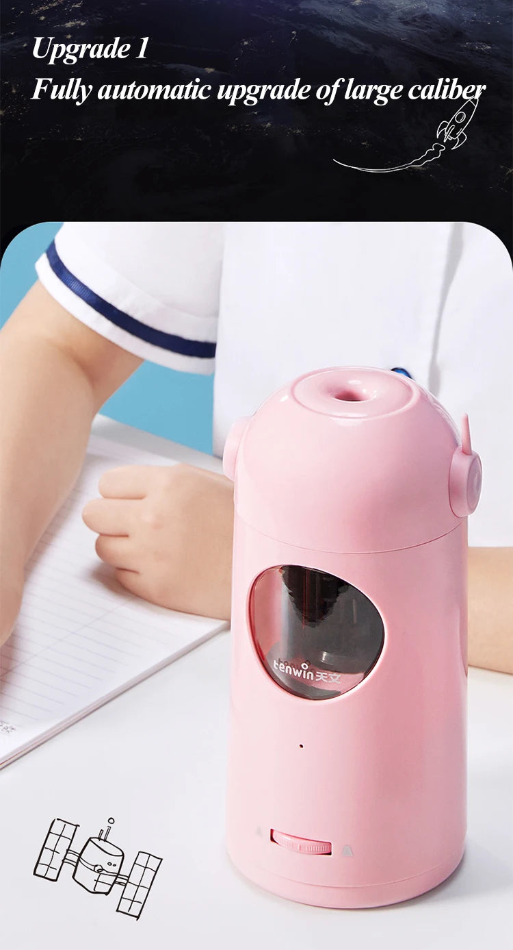 Astronaut Electric Pencil Sharpener with USB-C Charging