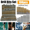 Titanium-Coated HSS Drill Bit Set