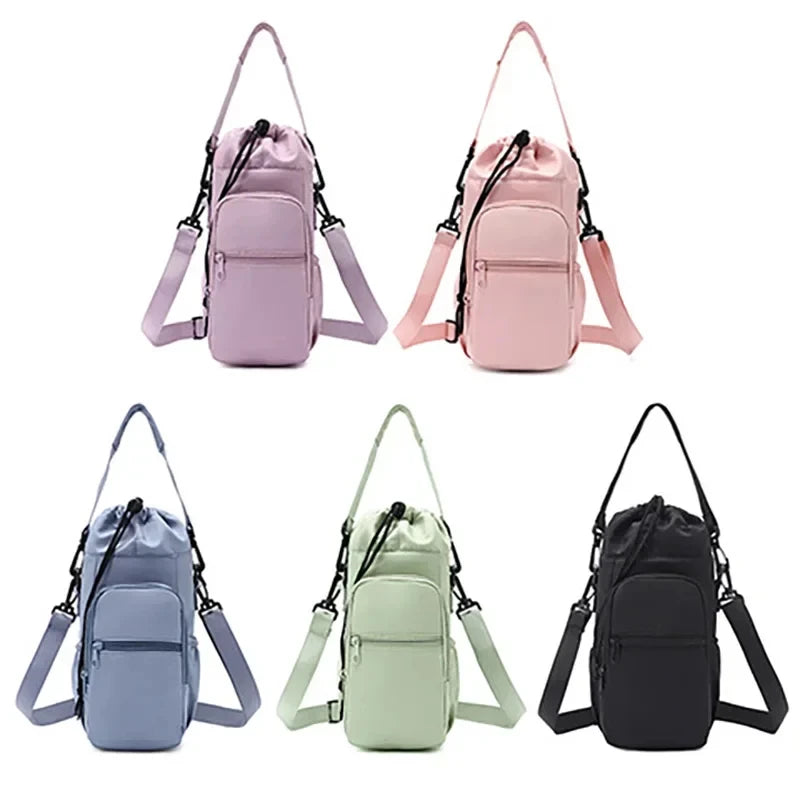 Insulated Water Bottle Carrier Bag with Phone Pocket