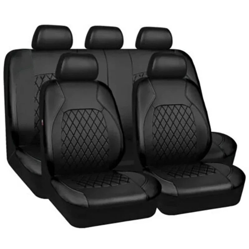 Premium PU Leather Car Seat Cover Set – Full Protection for Sedans, SUVs & Trucks