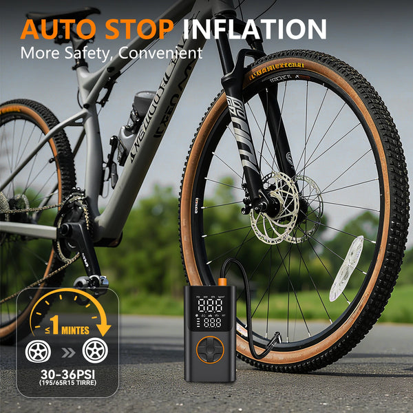 Wireless Digital Tire Inflator with USB Charging Port