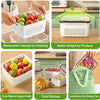 Contenedor de Almacenamiento para Frutas y Verduras con Colador Extraíble