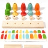 Wooden Color Sorting & Face Matching Toy for Toddlers
