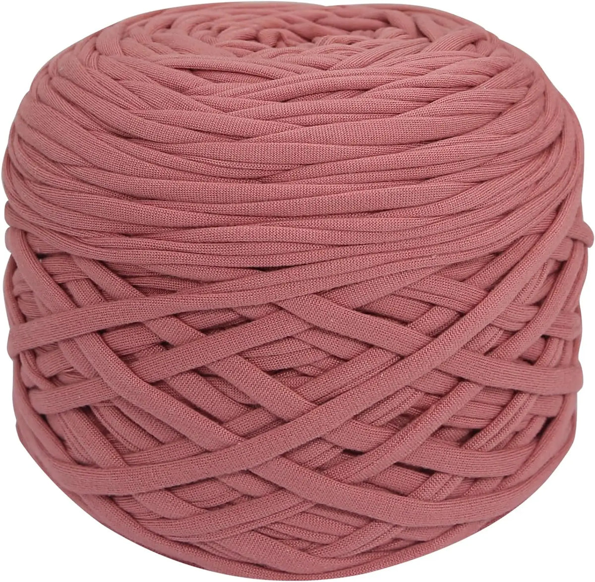 Eine Kugel dicker rosa Polyester-Strang zum DIY-Basteln.