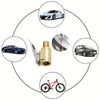 Heavy-Duty Brass Tire Air Chuck with Clip Adapter