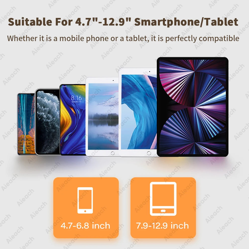 Support Pliant Ajustable pour Tablettes et Smartphones