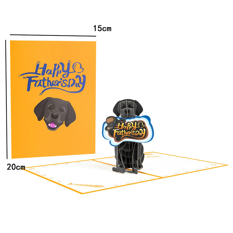 3D Pop-Up Father's Day Greeting Card with Notecard
