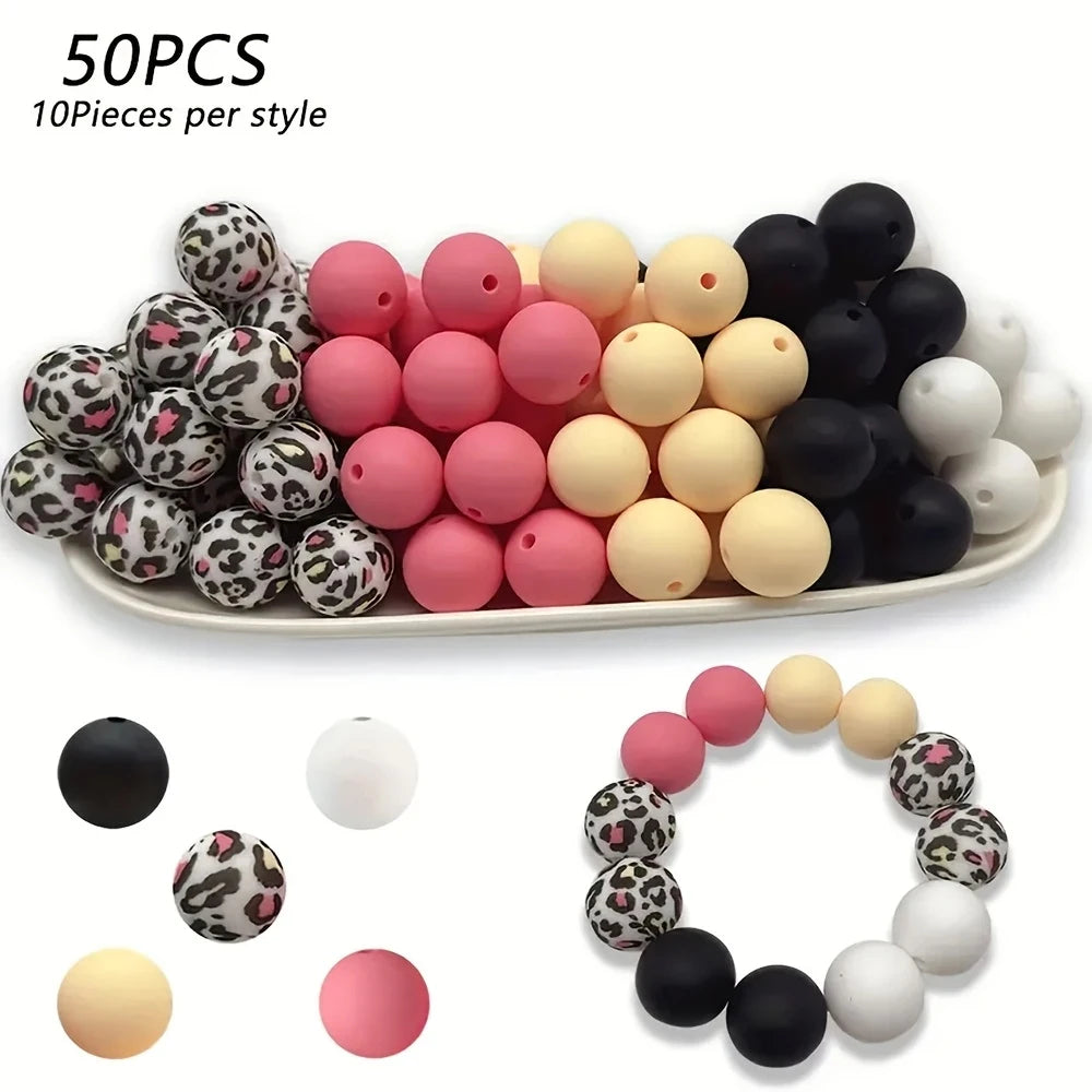 Soft Silicone Floral Beads for Jewelry Making