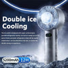 Ventilador Portátil de Mano con Paquete de Hielo