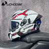 Modular Flip-Up Motorcycle Helmet with Removable Chin Guard