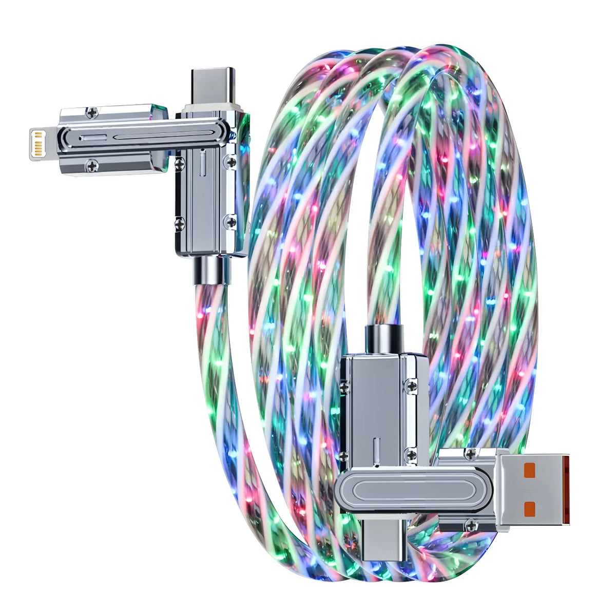 Câble USB Type-C de Charge Rapide 4-en-1