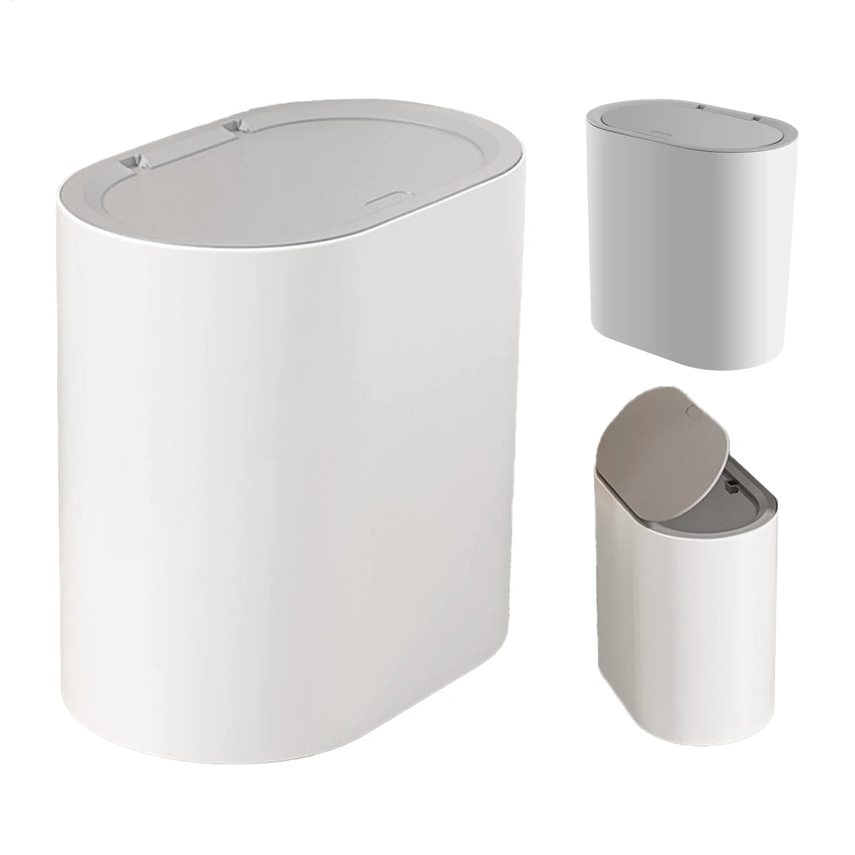 Press-Top Badezimmer-Mülleimer