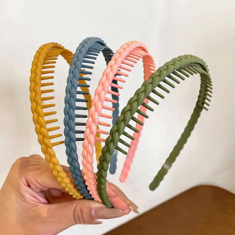 Non-Slip Resin Hair Bands - Set of 5