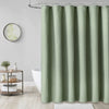 Waffle Textured Waterproof Shower Curtain with Hooks