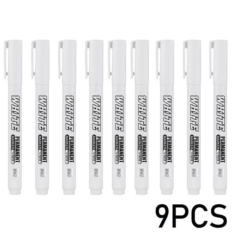 Waterproof White Paint Marker Pen – Permanent, 1mm Fine Tip