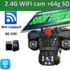 Solar-Powered Triple-Lens PTZ Security Camera