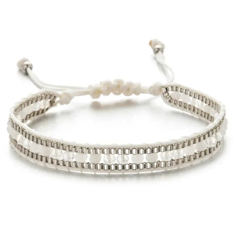 Bohemian Crystal Beaded Bracelet