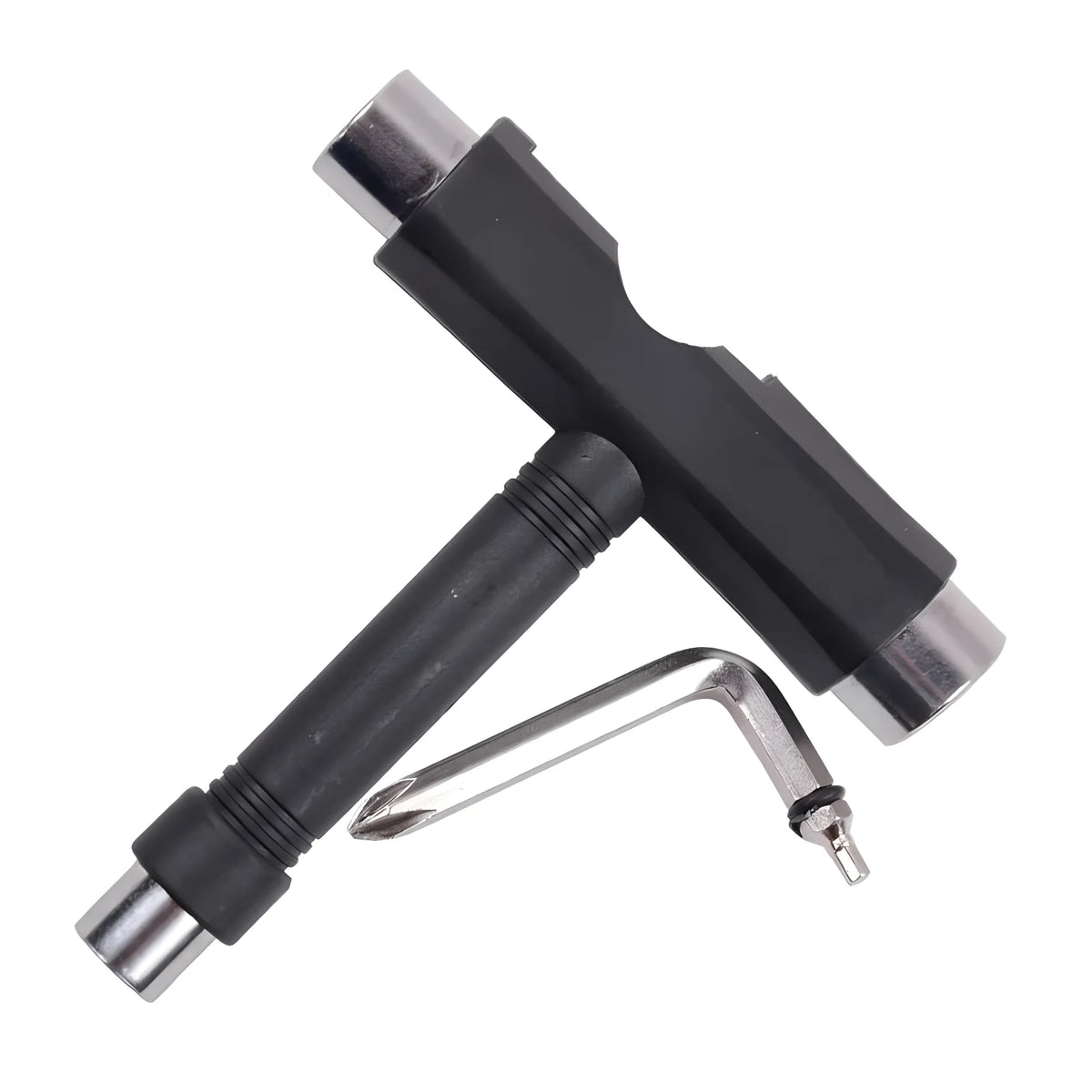 Multi-Function Skateboard T-Tool with Allen Key and Phillips Screwdriver