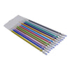 A collection of vibrant gel pen refills in various colors including glitter, metallic, pastel, and neon ink.