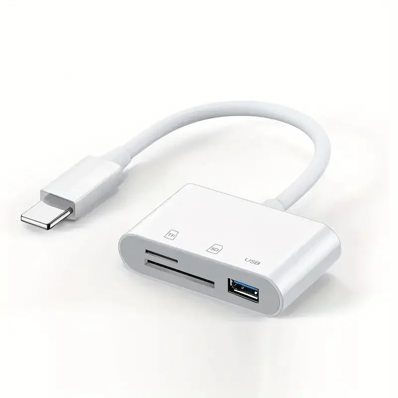 3-in-1 Lightning SD & TF Card Reader for iPhone