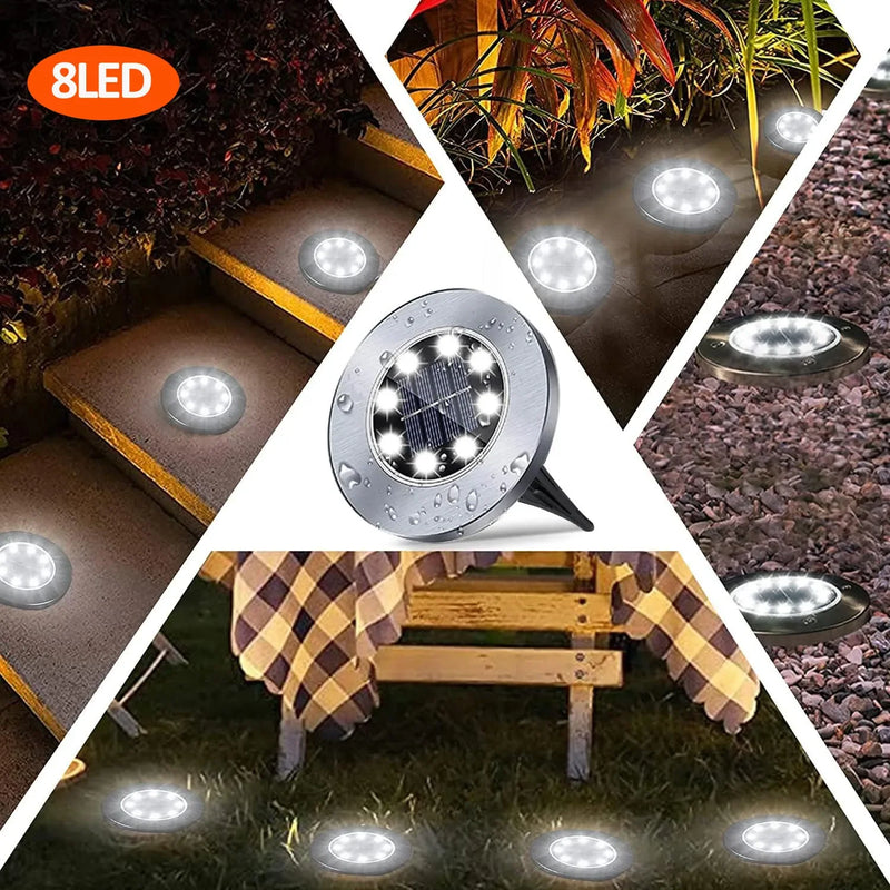 Solar Pathway Lights - Weatherproof Stainless Steel & ABS