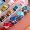 Pre-filled Sewing Bobbins Set with Storage Case