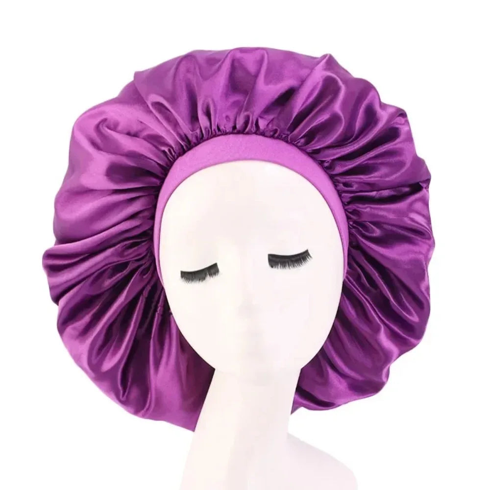 Satin Silk Hair Bonnet for Sleep and Styling