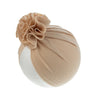 Baby Cotton Turban Hat with Blossom Knot