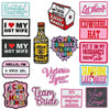 Embroidered Iron-On Patch with Cute Emblem Design