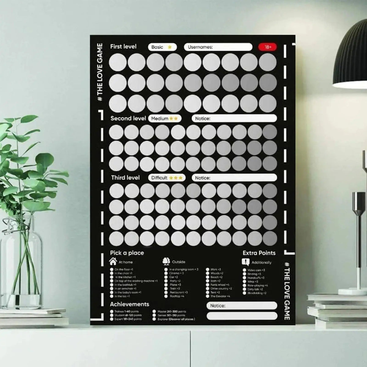 100 Date Night Ideas Scratch-Off Poster