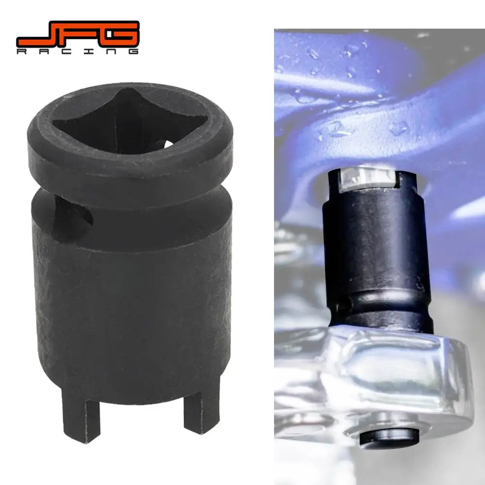 Black 4-pin lock nut removal socket for electric bikes