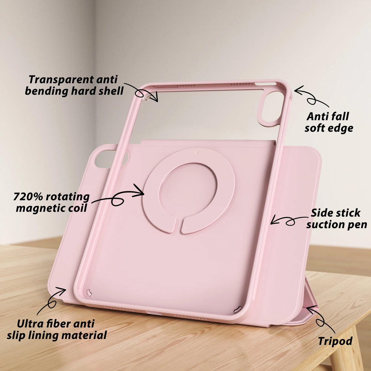 360° Rotating Magnetic Case for iPad
