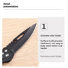 Compact Stainless Steel Folding Knife for Outdoor Adventures