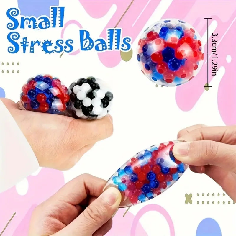 Mini Squishy Stress Balls Set - 6 Pack