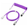 Retractable Coiled USB Cable for Mechanical Keyboards