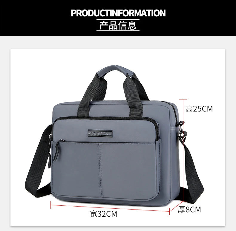 Large-Capacity Men's Messenger Bag with A4 Compatibility