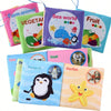 Sensory Cloth Books for Babies with Teether & Crinkle Pages