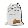 Large Drawstring Canvas Storage Bags with Side Zipper for Vegetables and Fruits