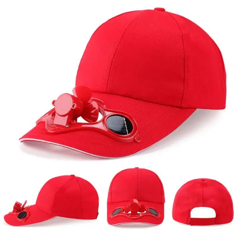 Solar-Powered Cooling Fan Hat