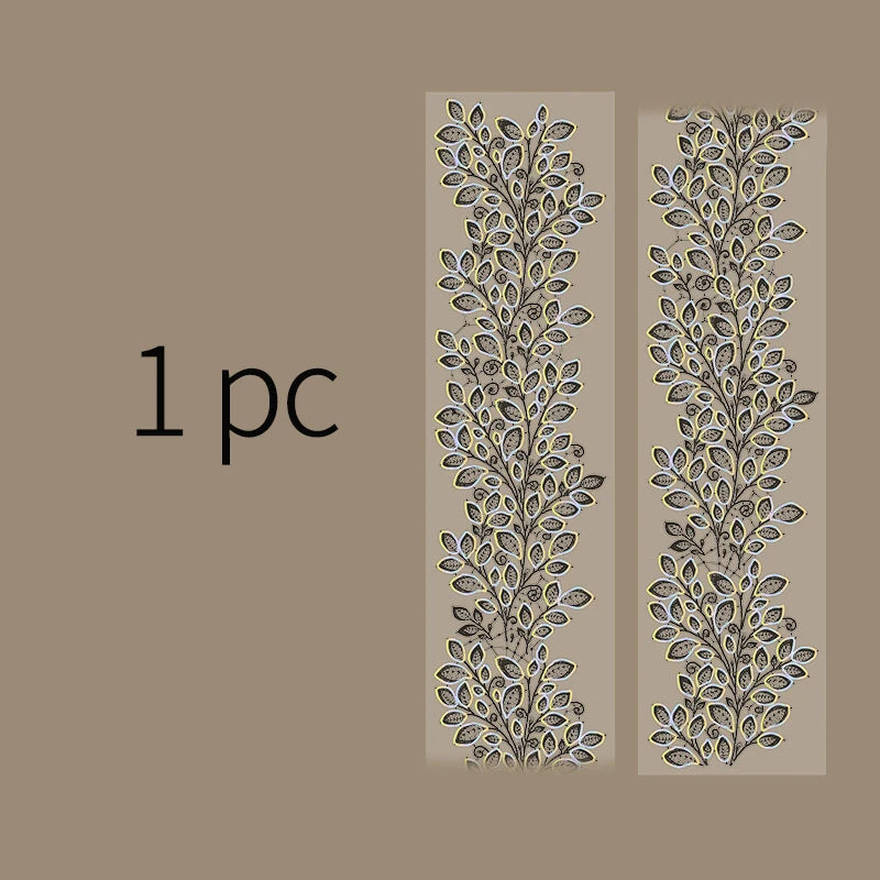 Silver Foil Decorative Lace Tape for Journaling & Scrapbooking