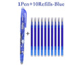 Erasable Gel Pen Refill Set - 0.5mm Tip (Blue, Black, Red)